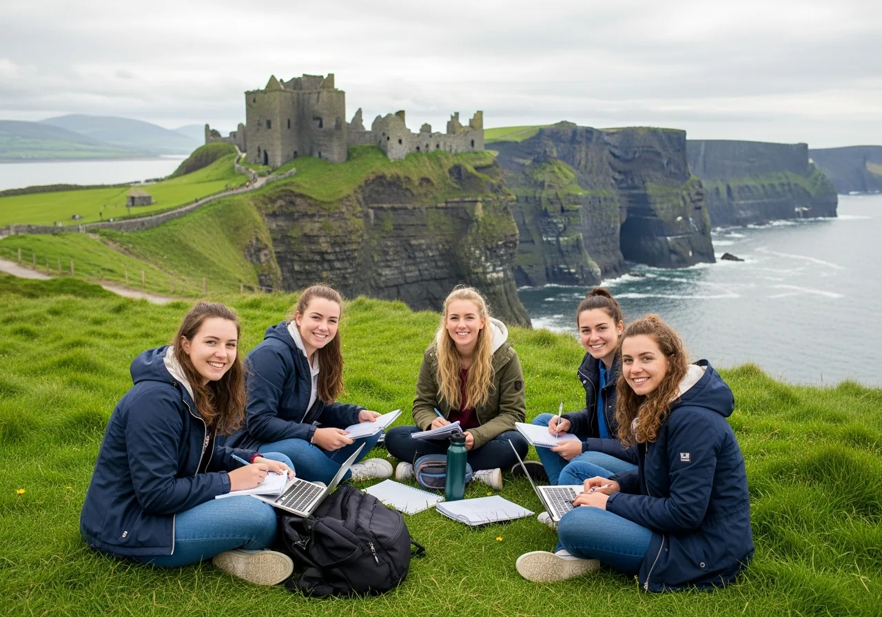 Erasmus students in Dublin